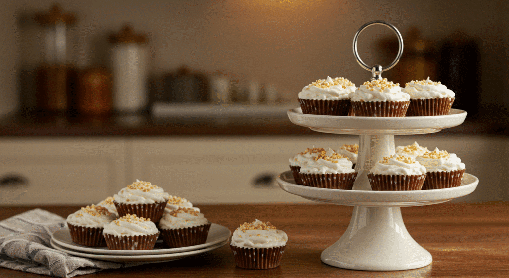 Elegantly presented Cool Whip candy on tiered stand ready for serving